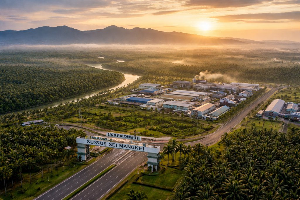 Sei Mangkei industrial economic zone in North Sumatra