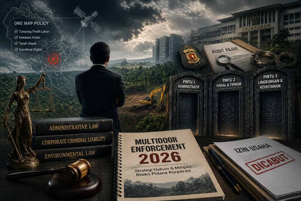 Multidoor Enforcement 2026 dalam sengketa lahan Sumatra dan risiko pidana korporasi
