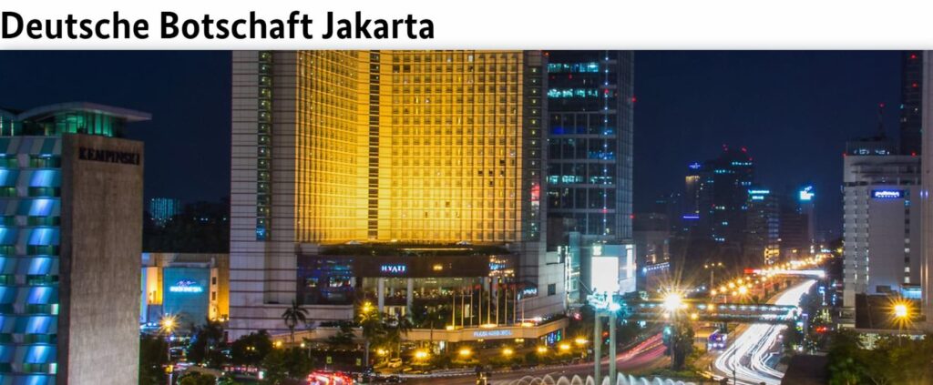 German Embassy in Jakarta related to German-speaking lawyer services in Medan