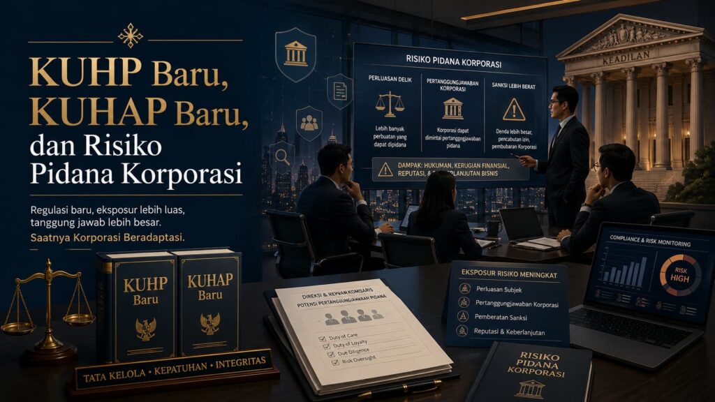 Strategi banding korporasi dalam menghadapi KUHP Baru, KUHAP Baru, dan risiko pidana perusahaan