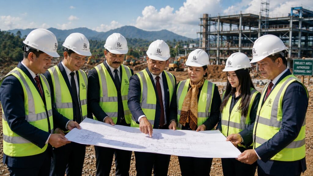 Medan Corporate Lawyer team conducting field review for PMA investment structure in Sumatra