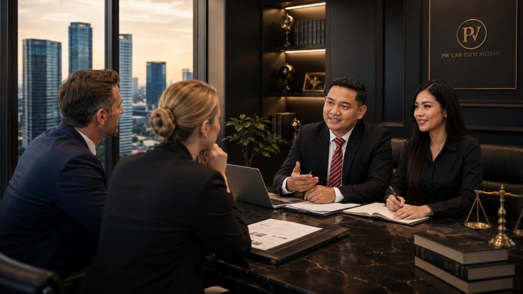 Legal risks for foreign investors in Indonesia reviewed by local counsel at a Sumatra project site